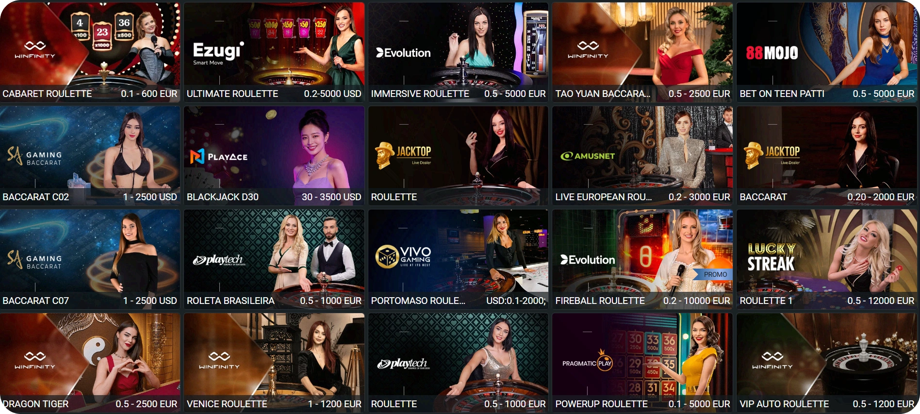 Melbet live cazino – grila mese baccarat roulette